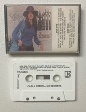 Carly Simon - No Secrets Cassette, 1972, Elektra Records Tested