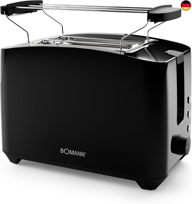 Bomann Toaster 2 Toastschlitze, inkl. Brötchenaufsatz, für 2 Scheiben mit L
