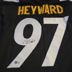 Cam Heyward Autographed Steelers Custom Football Jersey - BAS Beckett COA
