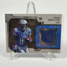 2012 Topps Strata Rookie Relics Bronze /150 Ryan Broyles #RR-RB NM Card Lions. rookie card picture