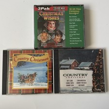 5 CD Lot of Country Christmas Holiday Music Various Murray Roger Campbell Cash