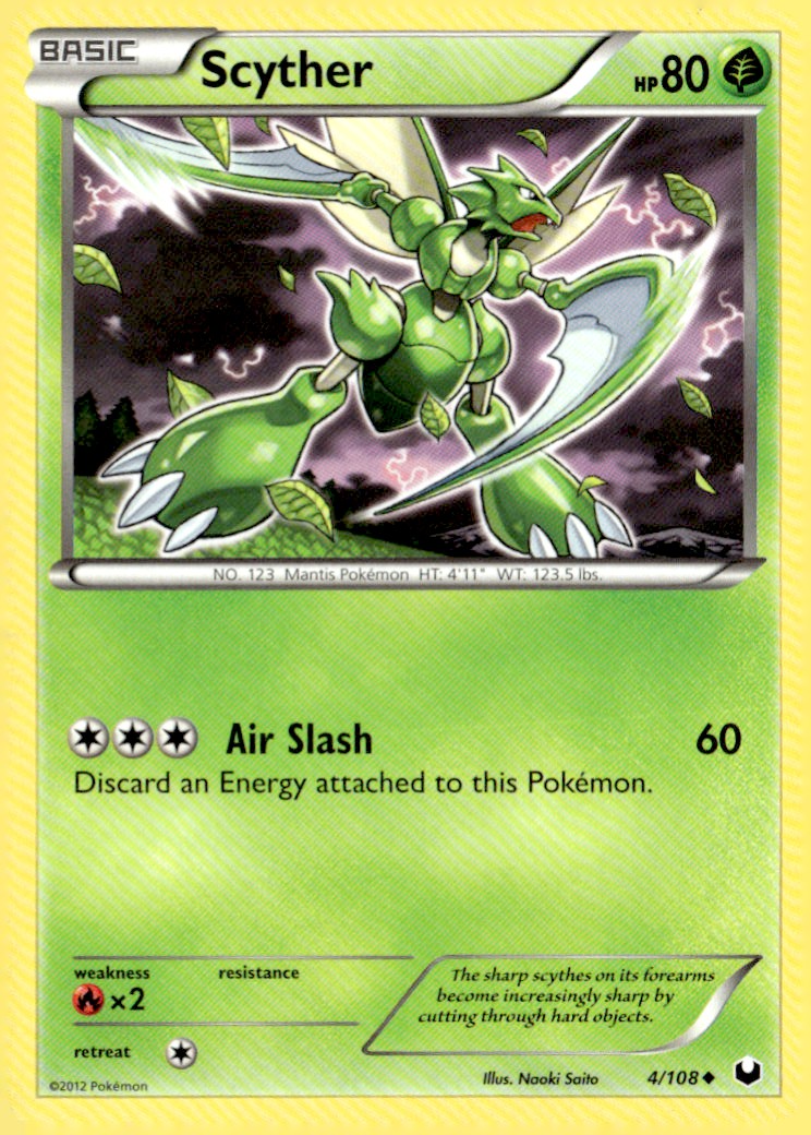 Scyther Uncommon Dark Explorers 4/108 Pokémon TCG