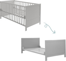 Lettino Evolutivo 70 X 140 Cm per Neonati E Bambini - Altezza Regolabile - Conve