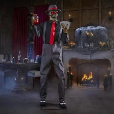 Home Depot Home Accents Holiday 6.5 ft. Animated LED Jack of Spades. NIB.