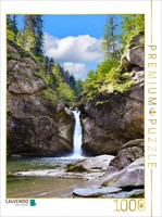 Calvendo Puzzle Buchenegg Waterfall | 1000 Pieces, Finished Size 25.2 × 18.9 In