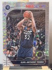 Front of 2019-20 Panini NBA Hoops Premium Stock - Karl-Anthony Towns #111 Pulsar Prizm