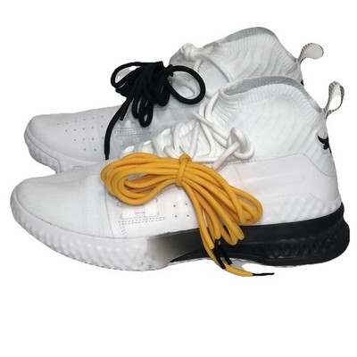 Under Armour Project Rock 1 Weight Training Workout Shoes White Black Men Size 9