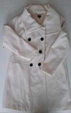 Milano Kunstpelz Mantel Größe 48*Cremeweiß