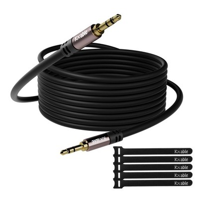 3.5mm Aux Cable 150 Feet, Long Male to Male Auxiliary Audio Cord, Preminun Go...