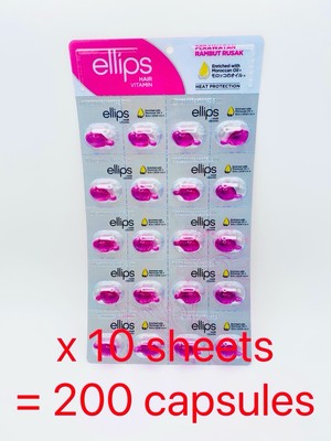 Ellips Vitamin 200 capsules hair treatment from Japan  Jojoba oil moroccan oil