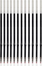 Pack of 12 Gel Ink Refill for Retractable Pens, Fine Tip Point 0.5mm, Black I...