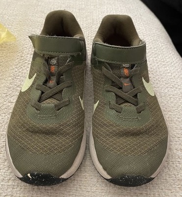 Nike Olive Green Toddler Kids Running Shoes Size 12C, Model DD1095-300