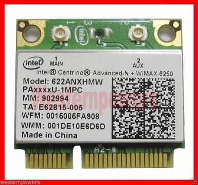 INTEL 300Mbps ADVANCED-N + WiMAX 6250 622ANXHMW WIRELESS MULTI-BAND WiFi ADAPTER