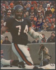 JIM COVERT signed 8x10 photo | Chicago Bears - autograph HOF Jimbo