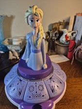 Elsa Disney Frozen Talking Singing Spinning Colorful Light Glow Night Light 10"