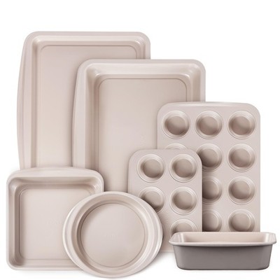 CAROTE 7-Piece Nonstick Stackable Baking Pans Set - Bakeware Sets Including C...