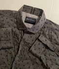 Robert Graham Shirt Men's Size XXL Geometric Modern Americana Hidden Button Down