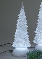 LED Deko Baum Pyramide H. 27Cm Transparent Aus Acryl Formano W25