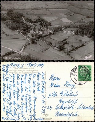 Ansichtskarte Bad Hermannsborn-Bad Driburg Luftbild Fliegeraufnahme 1957