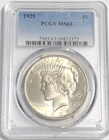 1925 Peace "PCGS MS63"💰Beautiful Color/High Luster/ Better Date/High Points💥✅