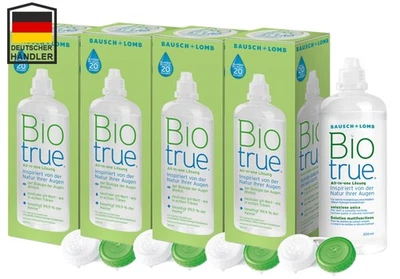 Biotrue (4x 300ml) Pflegemittel Kombilösung All in One Hyaluron Bausch + Lomb - Bild 1 von 2