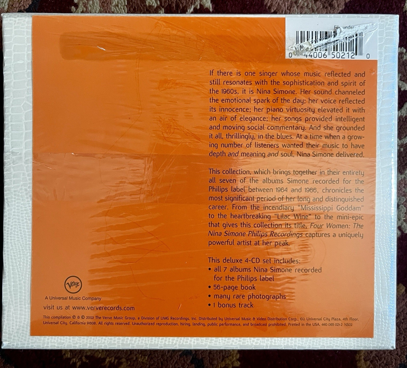 Philips Brand Informatics Four Women: The Nina Simone Philips Recordings 4CD Box Set | eBay