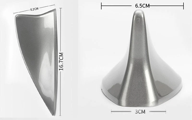 Cubierta de receptor aéreo antena aleta de tiburón plata mate para Lexus RX350 450h 2016-19 Foto 2 de 4