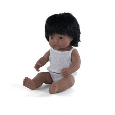 Miniland Puppe Latina Mädchen 38 cm Spielpuppe 31158 Weihnachtsgeschenk