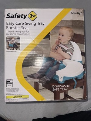 Safety 1st Easy Care Swing Tray Booster Seat; Removable Tray - Vitamin Sea