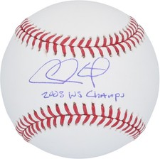 Chase Utley Philadelphia Phillies Signed Baseball with 