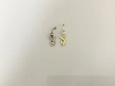 Bunny Playboy Style Rabbit Charm Belly Button Navel Ring Body Jewelry Piercing