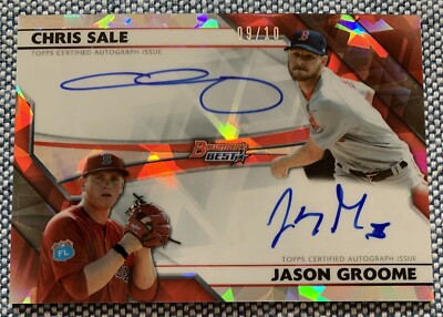 Chris SALE GROOME 2017 Bowman's Best Atomic Refractor Dual AUTO #BDA-SG 9/10