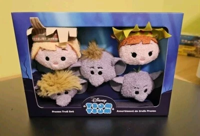 Disney Tsum Tsum Frozen Troll Set Anna Kristoff Plush Plüsch - Bild 1 von 4