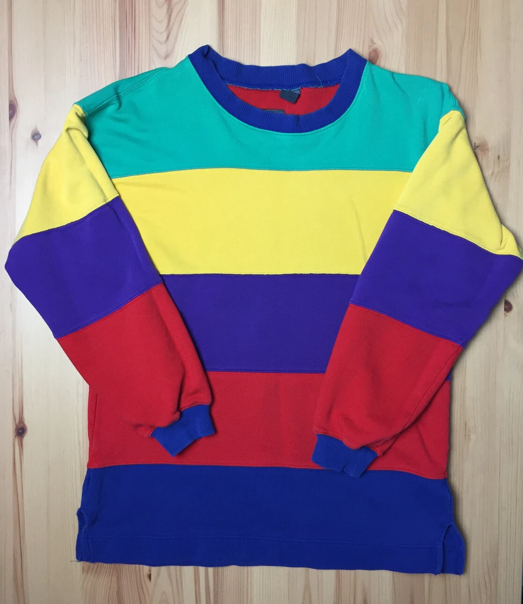 Colorful 2025 striped sweatshirt