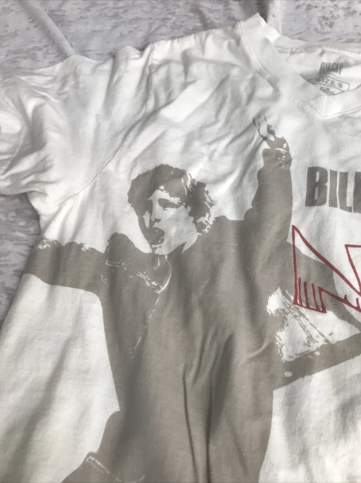 Camiseta Billy Elliot The Musical NYC Broadway Play Theater Blanca Cuello en V Talla S Foto 4 de 4