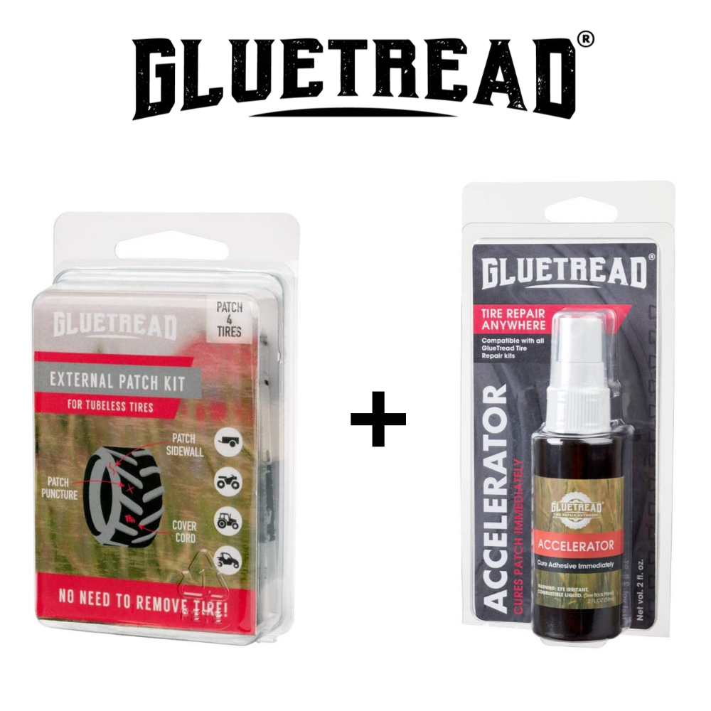 GlueTread All-in-One Deluxe Kit Sidewall Tire Repair Kit Puncture - Foto 8