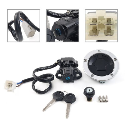 Fuel Gas Cap Ignition Switch Seat Lock Set Fit For Kawasaki Vulcan S 650 2014-22