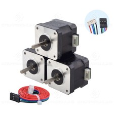 STEPPERONLINE 3x Nema 17 Stepper Motor 42Ncm 42x38mm 1.5A Laser 3D Printer