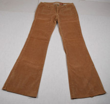 Vintage Guess Pants Corduroy Flare Leg Size S/M 90s Golden Beige Soft