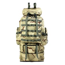 100L Outdoor Hiking Military Tactical Backpack Camping Rucksack Trekking Bag