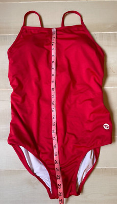 Baleaf red one piece 50 upf  swimsuit  swim sz  38 Women's NWT