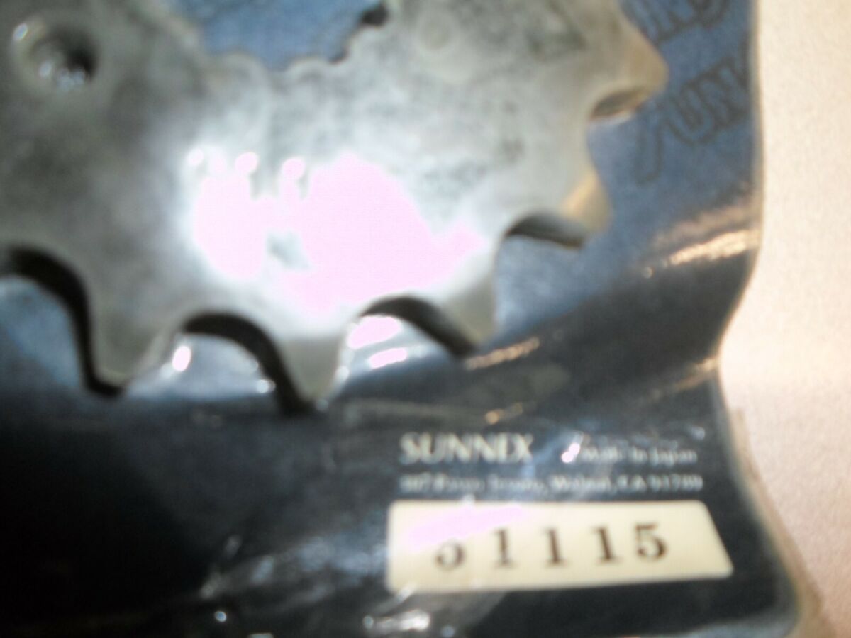 NOS Sunstar Sprocket 15T Fits: Kawasaki 93-99 ZX600 80-83 NOS Sunstar Sprocket 15T Fits: Kawasaki 93-99 ZX600 80-83