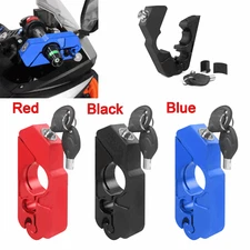Motorcycle Bike ATV Handlebar Grip Brake Lever Throttle Security Lock Anti-Theft