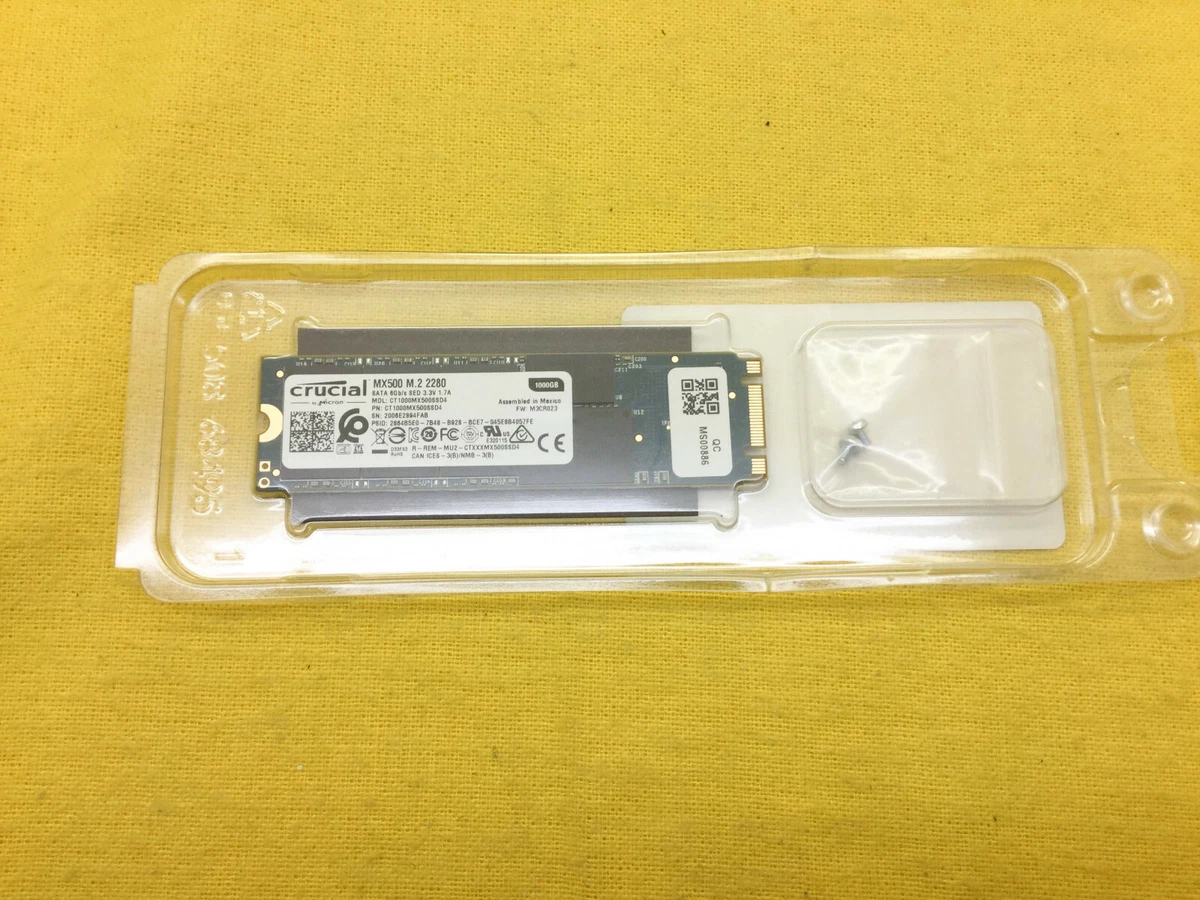 Crucial MX500 1TB 3D NAND m.2 2280 SATA Internal SSD
