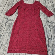 Eliza J Textured Mini Fit & Flare Dress Womens  2Purple 3/4 Sleeve Mermaid LACE