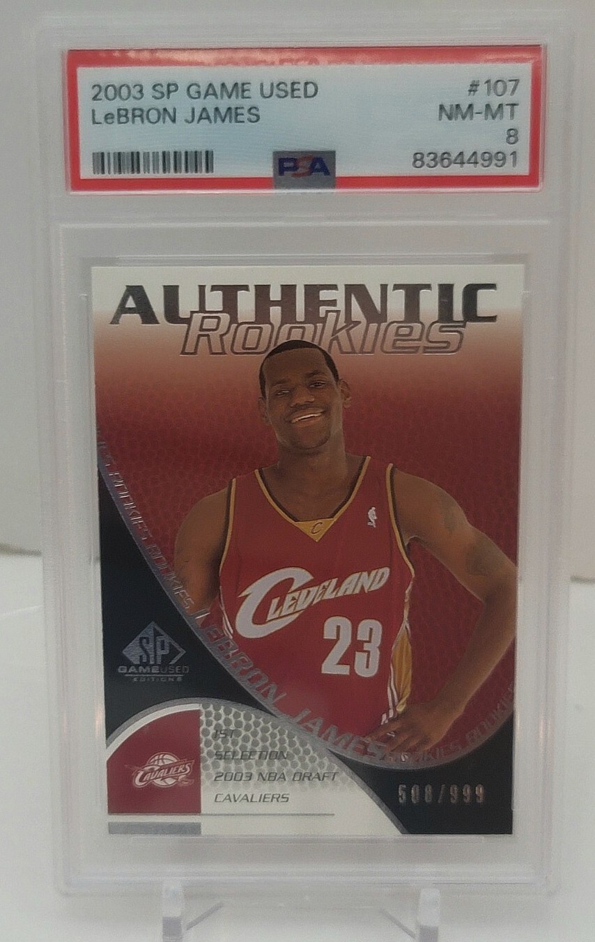 2003-04 SP Game Used - Authentic Rookies LeBron James #107 /999 