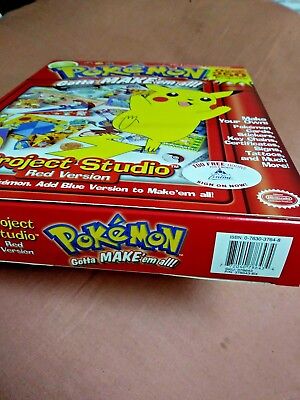 Pokemon Project Studio Red Blue Version Vintage 1999 PC CD ROM Interactive  Games