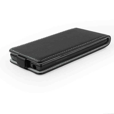 ^ Xiaomi Redmi Note 5A Prime FLEXI Kunstleder Tasche Hülle Flip Etui Schwarz P