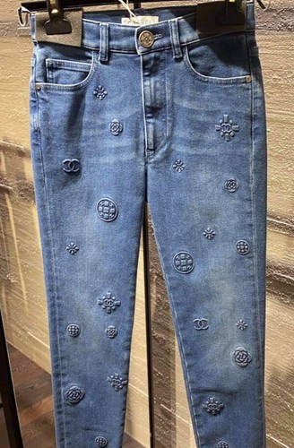 CHANEL 2021 Denim Jeans Pants NEW With 