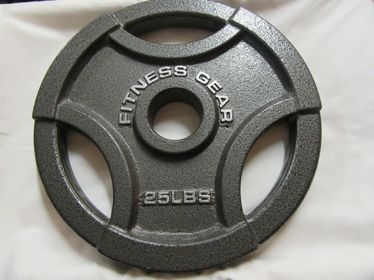 25 lbs. Fitness Gear Olympic Grip Weight Plates Gym